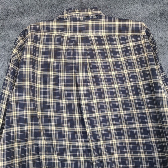 Ralph Lauren Men's Mcmeel Button-Down Shirt Blue Tan XL Long Sleeve Plaid - Picture 6 of 11